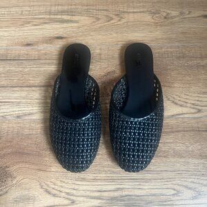 Old Navy black Jelly flats, like new